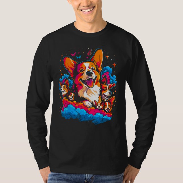 Dog Welsh Corgi Best Friends T-Shirt (Vorderseite)