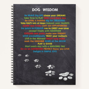 Dog Wisdom Quotes Notizbuch