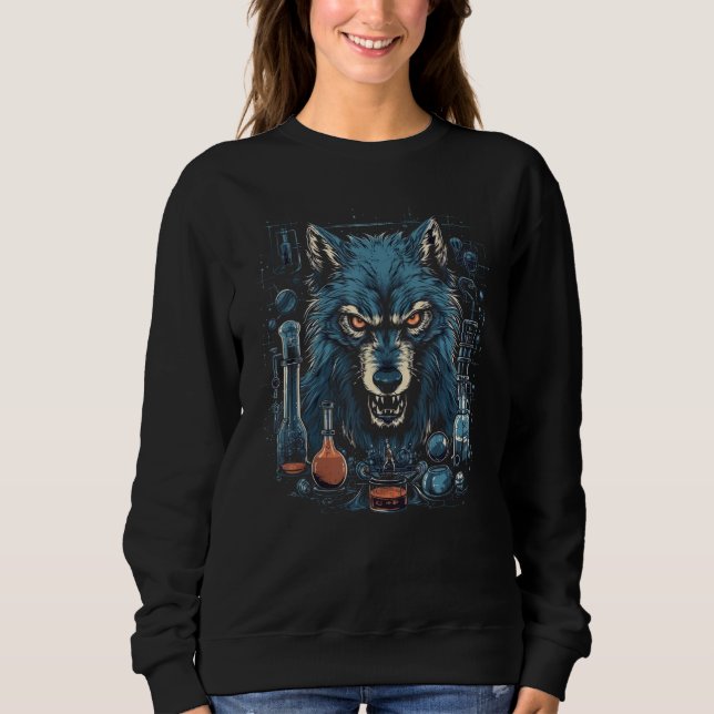 Dog Wolf Werewolf Cerberus Hellhound Mythos 3 Sweatshirt (Vorderseite)