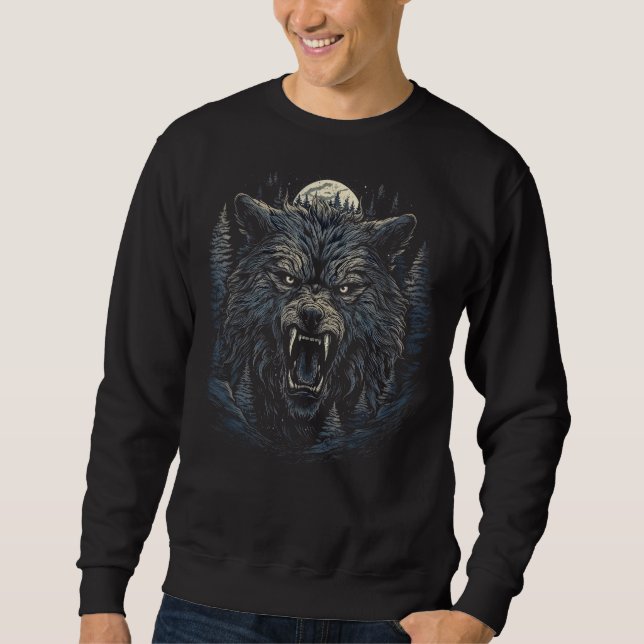 Dog Wolf Werewolf Cerberus Hellhound Mythos 3 Sweatshirt (Vorderseite)