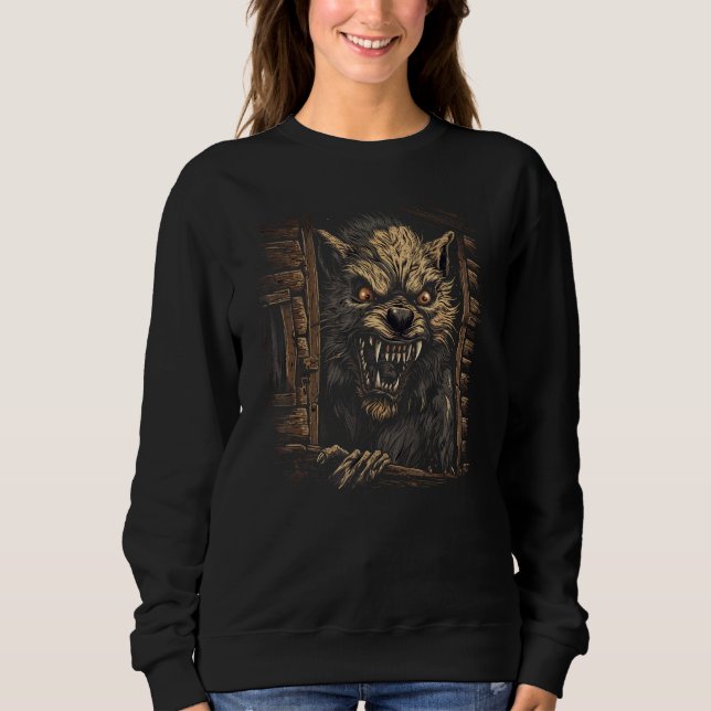 Dog Wolf Werewolf Cerberus Hellhound Mythos Sweatshirt (Vorderseite)