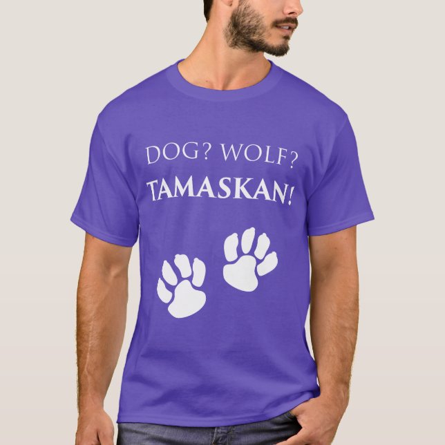 Dog Wolfamascan Eigentümer Dog Liebhaber Dog Paw F T-Shirt (Vorderseite)