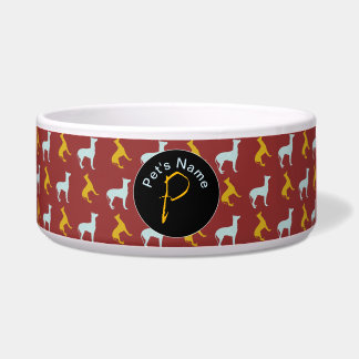 Dog Year Zodiac Birthday Monogram Pet's Bowl Napf