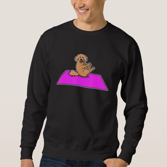 Dog Yoga Golden Retriever 1 Sweatshirt (Vorderseite)