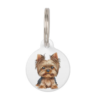 Dog Yorkshire Terrier Aquarell Haustiermarke