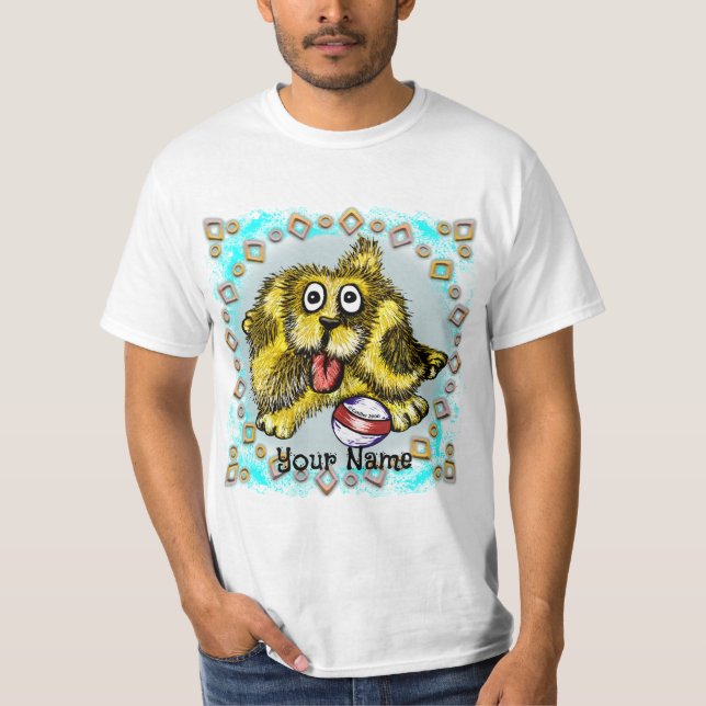 Dog zur Wiedergabe T-Shirt (Vorderseite)