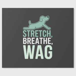 Doga Hund Yoga Haustier Wellness achtsames Stretch Geschenkpapier