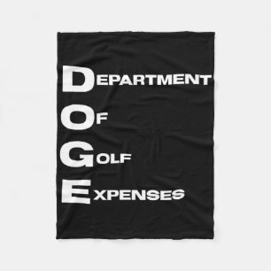 Doge-Abteilung für Golfausgaben Trump Heuchler D Fleecedecke