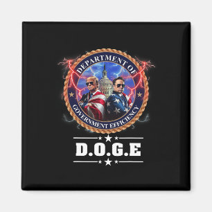 Doge-Abteilung für Regierungseffizienz Trump 47t Magnet