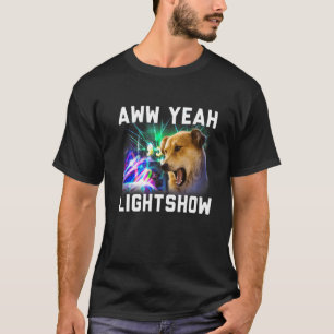 Doge Aww Yeah Lightshow Rave Festival Meme T-Shirt