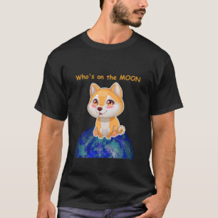 Doge Baby Moon Dogecoin Funny Dog Meme Coin Crypto T-Shirt