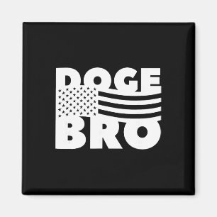 Doge Bro Amerikanisch Patriotisch Trump Effizienz Magnet