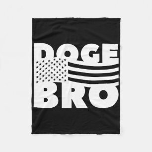 Doge Bro Amerikanisch Patriotischer Trump Effizien Fleecedecke