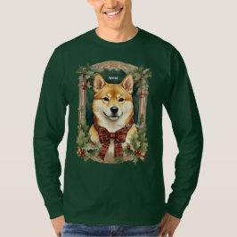 Doge Christmas Sweatshirt (Shiba Inu) Herren Long T-Shirt