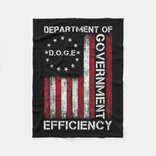 Doge D.o.g. Department of Government Efficiency Fleecedecke