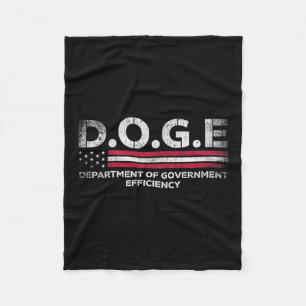 Doge D.o.g. Department of Government Efficiency Fleecedecke