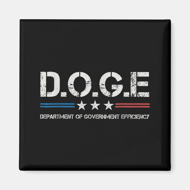 Doge D.o.g. Department of Government Efficiency Magnet (Vorne)