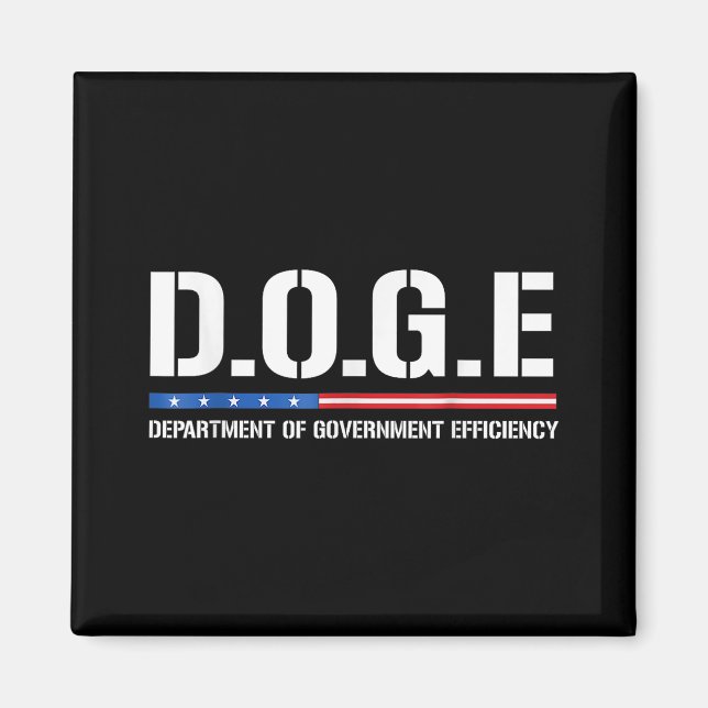 Doge D.o.g. Department of Government Efficiency Magnet (Vorne)