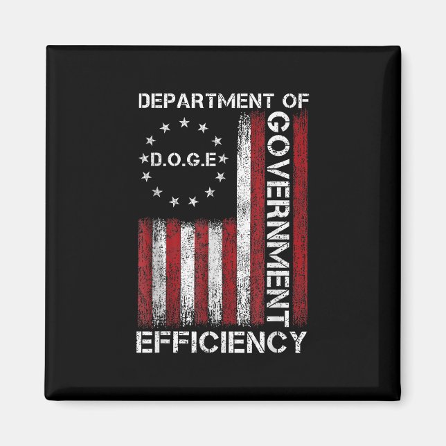Doge D.o.g. Department of Government Efficiency Magnet (Vorne)