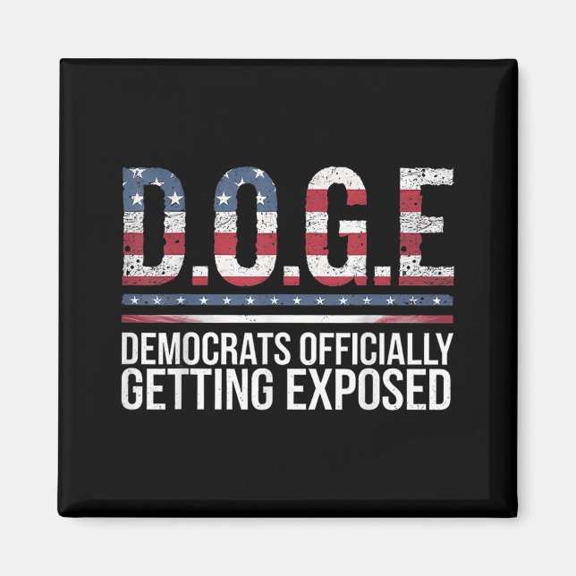 Doge D.o.g. Department of Government Efficiency Magnet (Vorne)