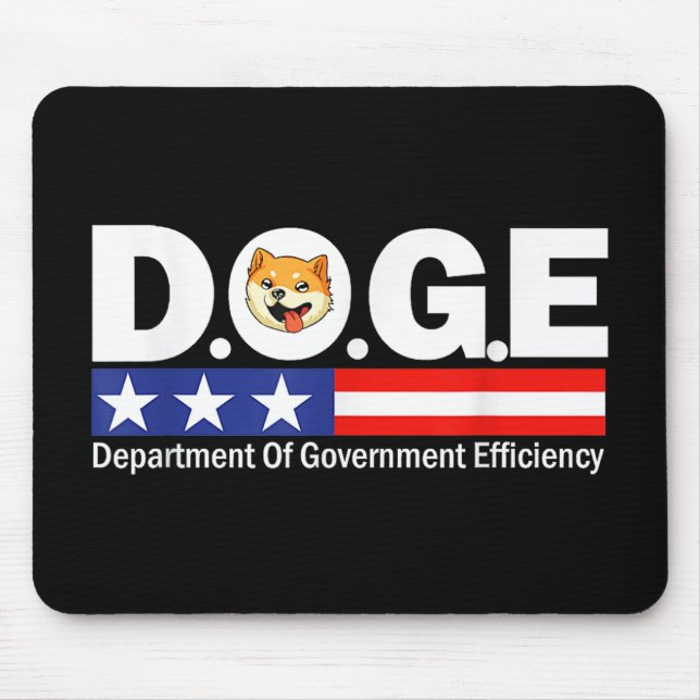 Doge D.o.g. Department of Government Efficiency Mousepad (Vorne)