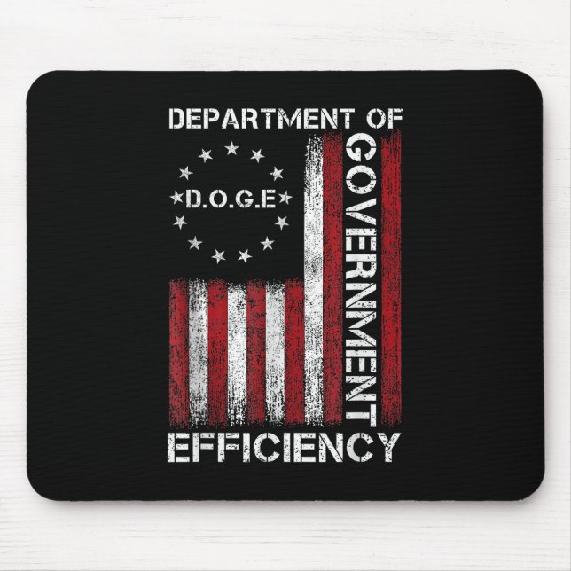 Doge D.o.g. Department of Government Efficiency Mousepad (Vorne)