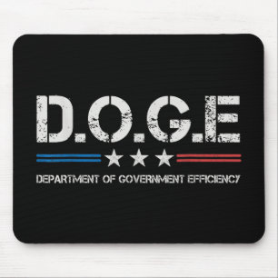Doge D.o.g. Department of Government Efficiency Mousepad
