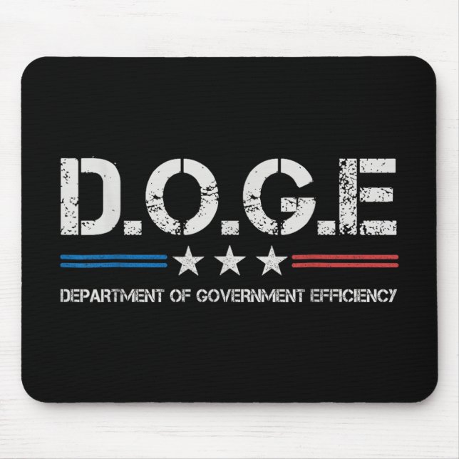 Doge D.o.g. Department of Government Efficiency Mousepad (Vorne)