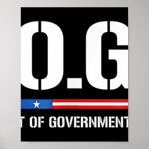 Doge D.o.g. Department of Government Efficiency Poster