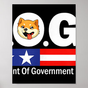 Doge D.o.g. Department of Government Efficiency Poster