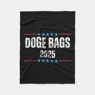 Doge D.o.g.e des Ministeriums für Effizienz der Re Fleecedecke