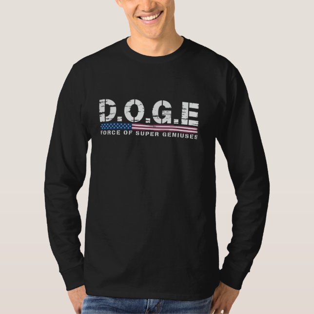 DOGE D.O.G.E. Force der Supergenie Regierung Ef T-Shirt (Vorderseite)