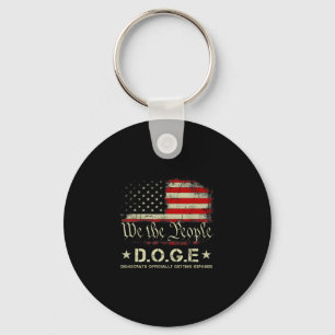 Doge-Demokraten werden offiziell Trump 20 ausgeset Schlüsselanhänger