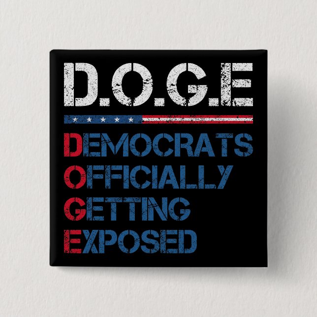 DOGE Department of Government Efficiency Button (Vorderseite)