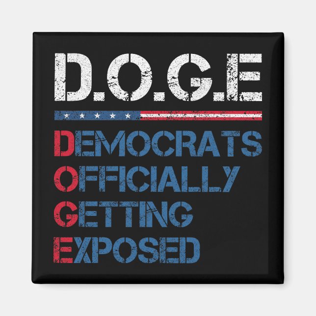 DOGE Department of Government Efficiency Magnet (Vorne)