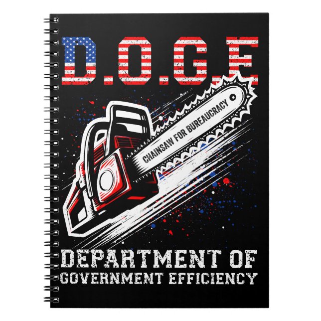 DOGE Department of Government Efficiency Notizblock (Vorderseite)