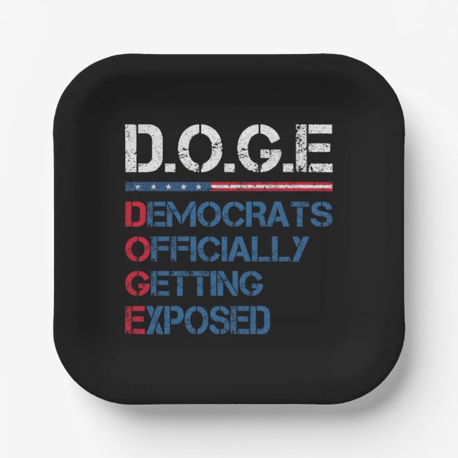 DOGE Department of Government Efficiency Pappteller (Vorderseite)