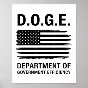 Doge Department of Government Efficiency Poster