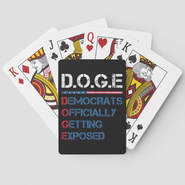 DOGE Department of Government Efficiency Spielkarten (Rückseite)