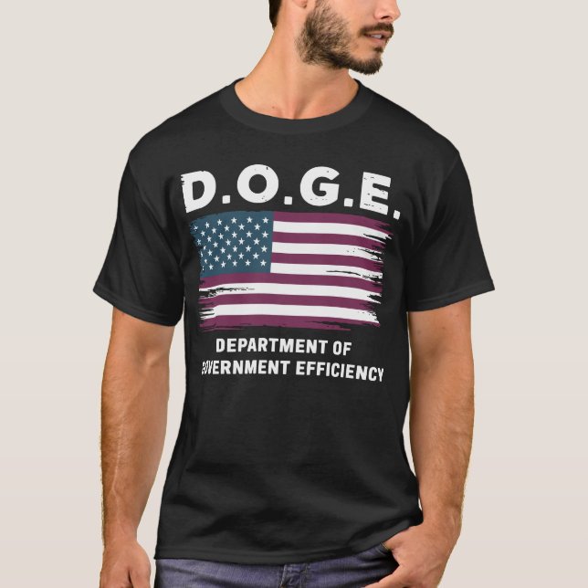 DOGE Department of Government Efficiency T-Shirt (Vorderseite)