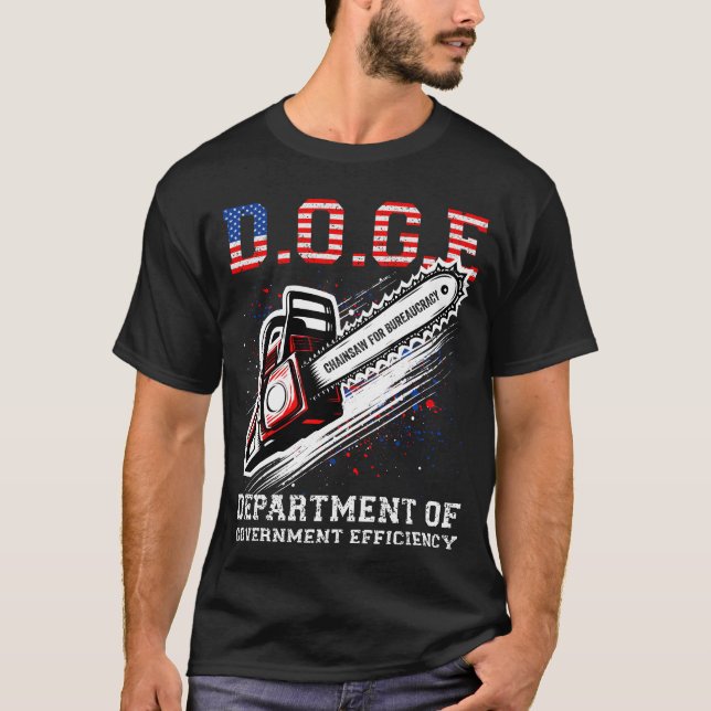 DOGE Department of Government Efficiency T-Shirt (Vorderseite)