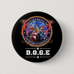Doge Department of Government Efficiency Trump 47 Button