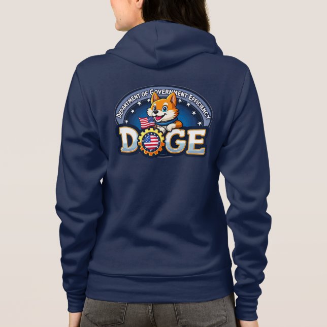 DOGE Department of Government Efficiency Women's Hoodie (Rückseite)