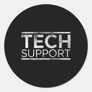 Doge des technischen Supports Runder Aufkleber