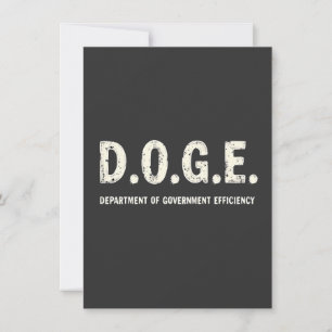Doge Dog des Ministeriums für Regierungseffizienz Einladung
