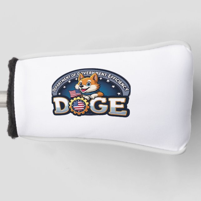Doge Dog des Ministeriums für Regierungseffizienz Golf Headcover (Vorderseite)