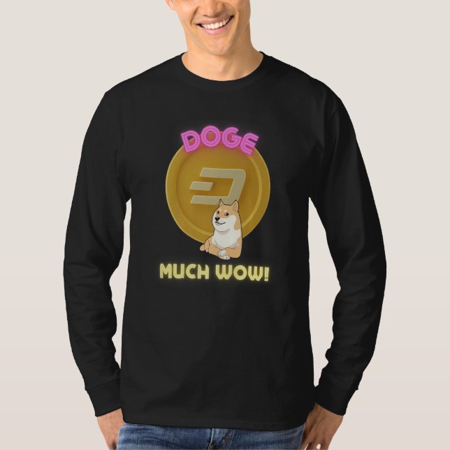 Doge Dogecoin To the Moon Meme coin Cryptocurrency T-Shirt (Vorderseite)