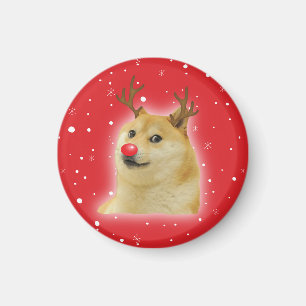 Doge Dogright Doggo Dog Weihnachtsmeme Karte rot Magnet
