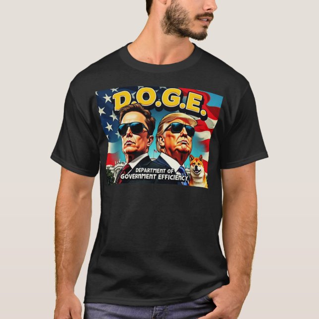 Doge Elon Trump T-Shirt (Vorderseite)