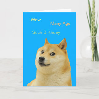 Doge Geburtstagkarte Feiertagskarte